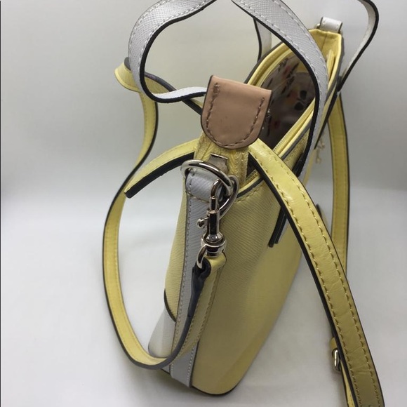Yellow and White Guess Mini Crossbody Bag - Picture 16 of 16